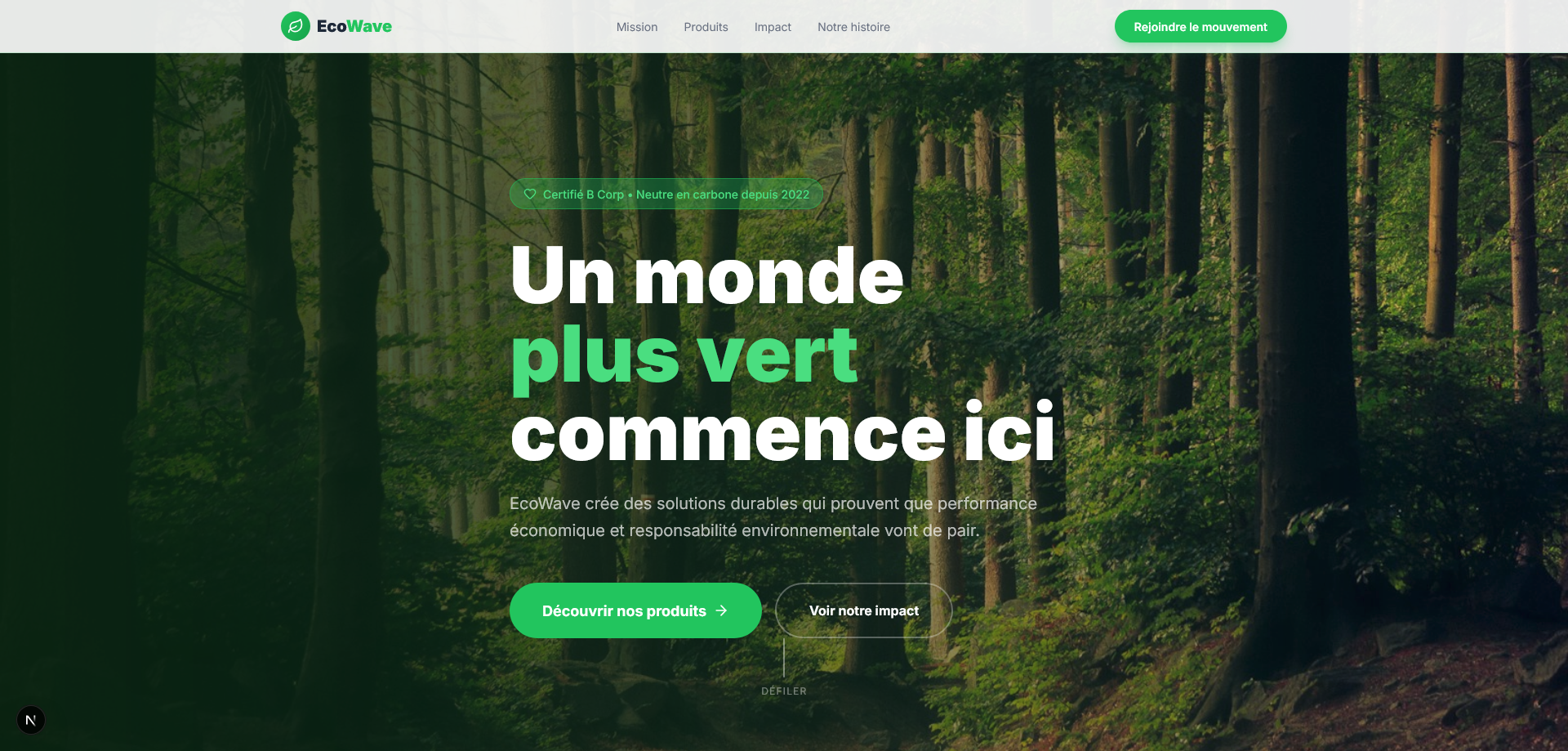 EcoWave — Startup Green