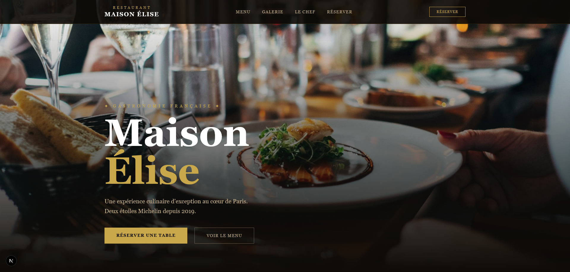 Maison Élise — Restaurant Gastronomique